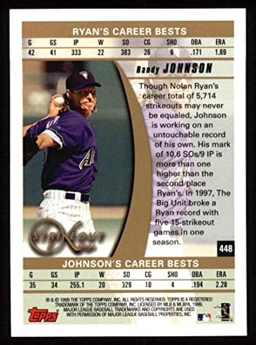1999 Topps 448 Strikeout Kings Randy Johnson Arizona Diamondback