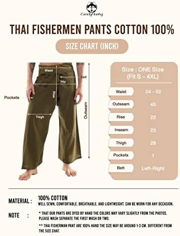 קנדיוסקי דייג תאילנדי מכנסיים כותנה מכנסי טרקלין מכנסי יוגה היפי מכנסי פיראטים קלים משקל קל