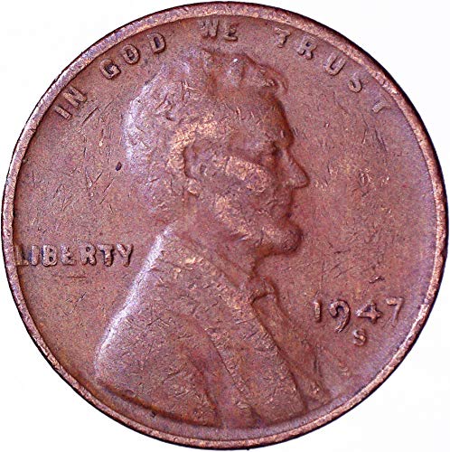 1947 S Lincoln Weat Cent 1c בסדר מאוד