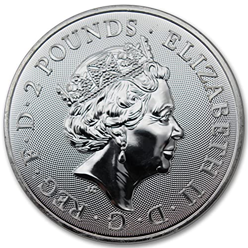2022 GB 1 גרם סילבר עוזרת מטבע מטבע מטבע מבריק ללא מחזור עם תעודת אותנטיות £ 2 bu