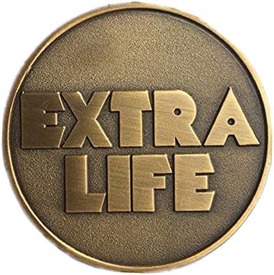 Aiyee Extra Life Coin Raft - Ready Player One Extra Life Props, Bronze