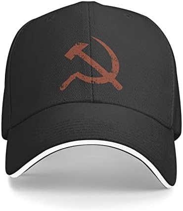 לשעבר ברית המועצות דגל פטיש מגל יוניסקס בייסבול כובע מתאים גברים נשים מתכוונן אבא כובע כריך ביל כובע