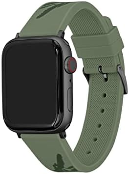 Lacoste Apple Watch Strap Strap Unisex, צבע: ירוק