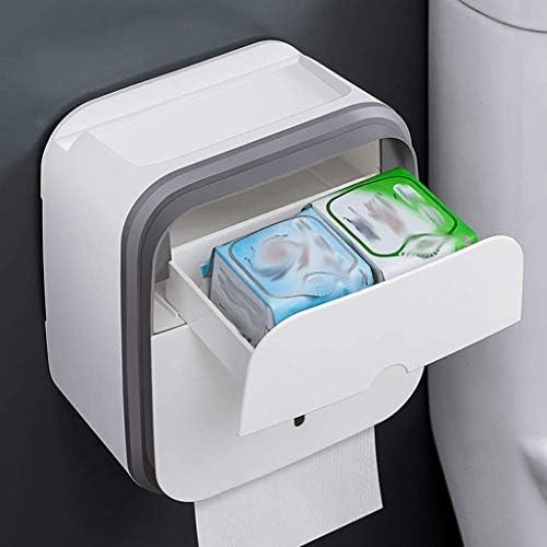 קופסת רקמות אמבטיה ZLDXDP, מחזיק נייר טואלט, מגש שירותים, צינור נייר אטום למים נטול אגרוף
