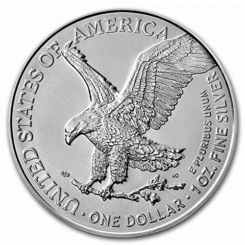 2023 - American Silver Eagle .999 כסף משובח עם תעודת האותנטיות שלנו דולר ארהב מנטה לא מחולק