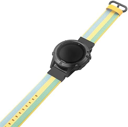 Bandkit 22 ממ ספורט ניילון שעון רצועת רצועה מהירה מהירה עבור Garmin Fenix ​​6x 6 Pro 5x 5 Plus 935 גישה S60 Quatix5 צמיד צמיד כף יד