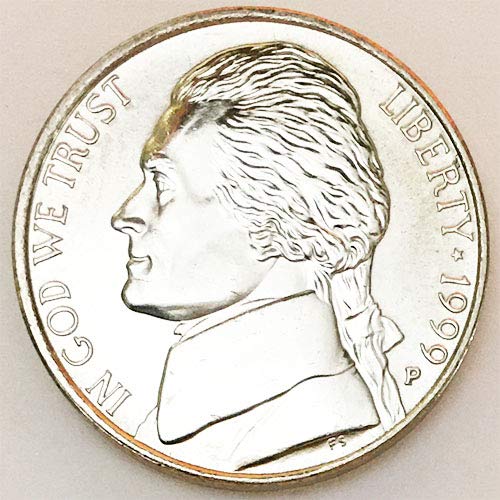 1999 P Bu Jefferson Choice Nickel Uncirculated Us Mint