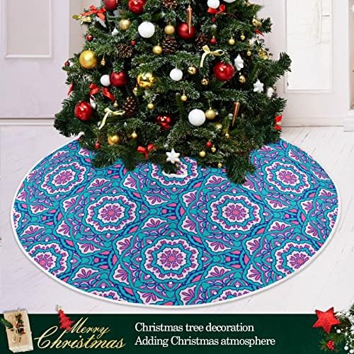 Oarencol Boho Mandala חצאית עץ חג המולד 36 אינץ