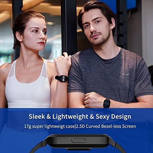 שעון חכם של Deeprio לטלפונים אנדרואיד ו- iOS תואם אייפון תואם Samsung Men נשים HD מסך חמצן צג דופק צג IP68 שעון כושר של שעון חכם עמיד למים