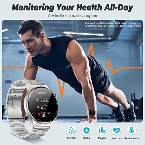 Filiekeu Bluetooth Call Call Watch Smart Men Sport Sport Fitness פעילות מעקב אחר שעונים דופק לחץ לב לחץ דם גשש בריאות שעון פלדה שחורה Smartwatches עבור אנדרואיד iOS