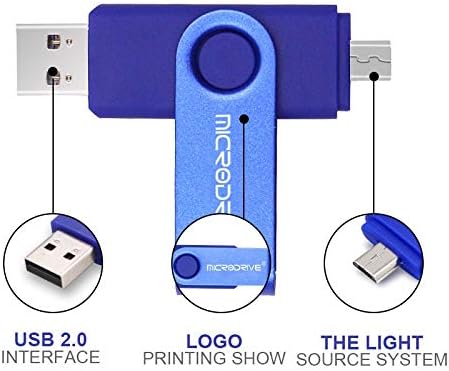 כללי 128 ג'יגה-בייט USB 2.0 טלפון ומחשב שימוש כפול רוטרי OTG Metal U Business