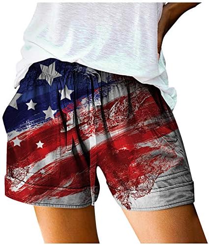 מכנסי קיץ לנשים בקיץ פלוס כיסים מודפסים ספורט מזדמן רופף קז'ואציה קצרה אופנה קצרה מכנסיים חמים מכנסיים וינטג '