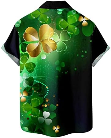 חולצה של יום פטריק של St. Patrick אירית שמרוק חולצת חצאית הוואי חולצות למעלה חולצות שרוול קצר מזדמן חולצות תלתן
