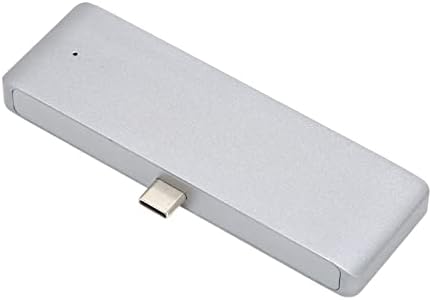 plplaaoo USB C-Hub, רכזת USB, מתאם USB, USB C רכזת מתאם 3.5 מ מ רב תכליתי USB משטרת HD 4K סוג C-Hub מתאם עבור S9 בנוסף S9 הערה 9 הערה 8 גריי