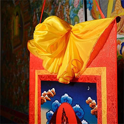 גנדנרה טיבטי תנגקה קיר תלוי, חמש צורות של מנג ' וסרי, בודהיסטי תנגקה ציור, תנגקה ברוקד, בודהה שטיח עם גלילה,עבור זן בית תפאורה מדיטציה