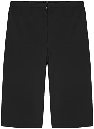 מכנסי רשת קינצ'יאו לנשים מכנסי אופנוען קצרים שקופים חותלות קצרות רוכסן מכנסי יוגה אלסטיים גבוהים