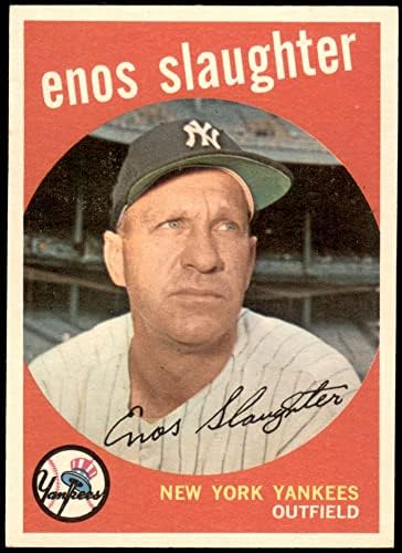 1959 Topps 155 Enos Slaught New York Yankees NM Yankees
