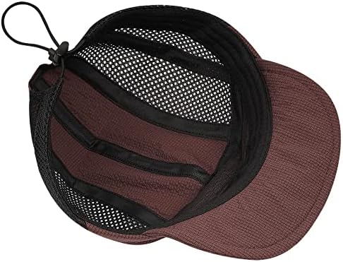 גברים מכסים בייסבול יבש מהיר 5 כובע פאנל כובע משאיות קלות כובעי רשת אימון אבא כובע ריצה כובע ספורט חיצוני
