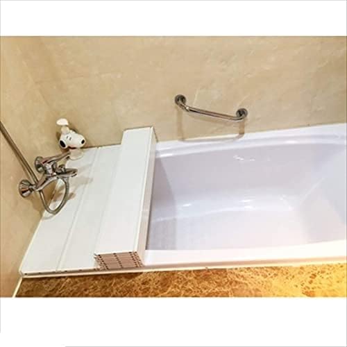 Lylff כיסוי האמבטיה הוא אבק אבק ומתקפל אבק אבק מתקפל כיסוי בידוד בידוד, מתלה אמבטיה עבה של 0.7 סמ PVC, מתקפל, אטום למים וניתן לשימוש חוזר
