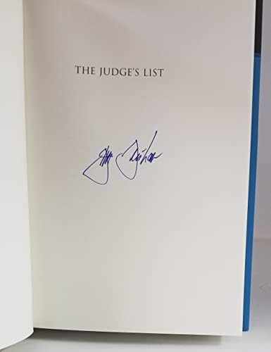 ג'ון גרישם חתם על 'רשימת השופט: רומן' ספר כריכה קשה מהדפסה ראשונה הדפסה ראשונה