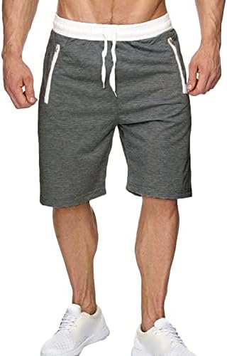 מכנסיים קצרים של Jeshifangjiusu של גברים מכנסיים קצרים חוף קיץ חוף קיץ comfor lelastic מותניים טיולים רגליים מכנסיים קצרים רוכסן רוכסן