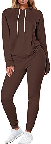 פופין עניבה לנשים דיי ג'וג'ר תלבושת תלבושת סווטשירט 2 חתיכות סווטשירט עם שרוול ארוך ברדס ומכנסיים מכנסיים מכנסיים סטים של אימונית