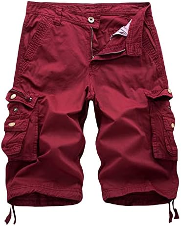 מכנסי מטען קצרים מטען חיצוניים לקיץ סיבתי לטיול טיול מכנסיים קצרים מרובי כיסים קצרים