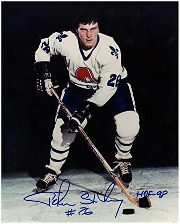 פיטר סטסטני חתום על קוויבק נורדיקים 8 x 10 צילום w/HOF 98-70621 - תמונות NHL עם חתימה עם חתימה