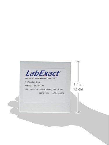 מעבדה מדויקת 1200373 כיתה ו זכוכית מיקרופייבר מסנן, זכוכית בורוסיליקט ללא קלסרים, 0.7 גרם, 11.0 ס מ