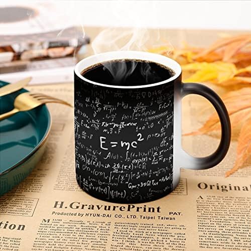 פיסיקה ומתמטיקה מדע נוסחה יצירתי שינוי צבע קרמיקה קפה כוס חום שינוי ספל מצחיק עבור בית משרד