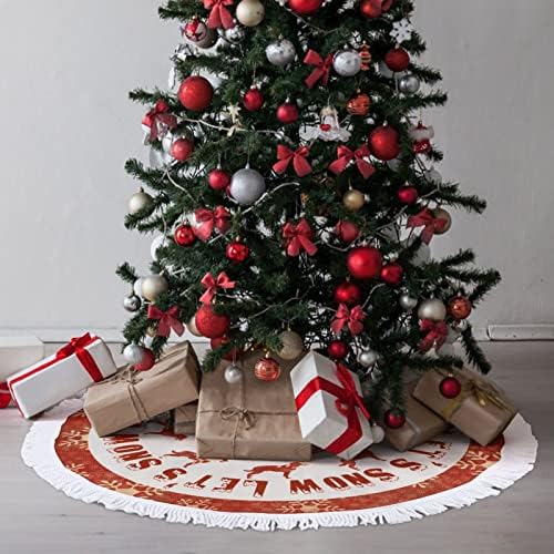 חצאית עץ חג המולד צללית כלב חג המולד מחצלת עץ חג המולד עם ציצית 30 צללית כלבים קישוטי חג המולד מחצלת חצאית עץ שלג למסיבת חג שמח חג המולד חג המולד קישוטי חג עץ