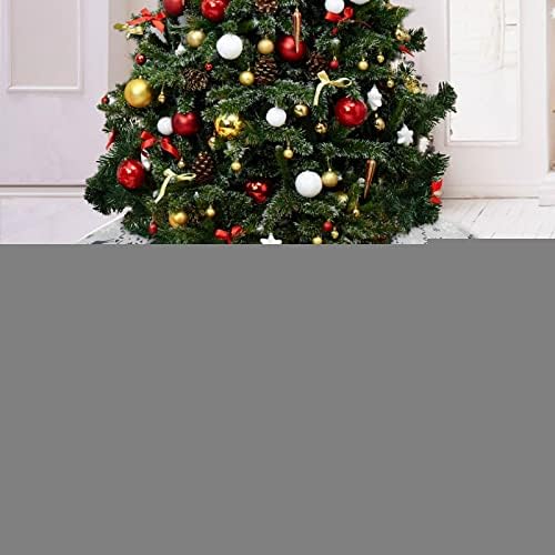 צבי Oarencol עץ פתית שלג שלג חצאית עץ חג המולד מושלג