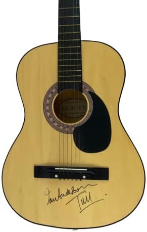 איאן אנדרסון חתם על חתימה בגיטרה אקוסטית בגודל מלא עם אימות PSA/DNA - עמידה, תועלת, אקוואלונג, עבה כמו לבנה, משחק תשוקה, ילד מלחמה, שירים מהעץ, סמל של קנבה