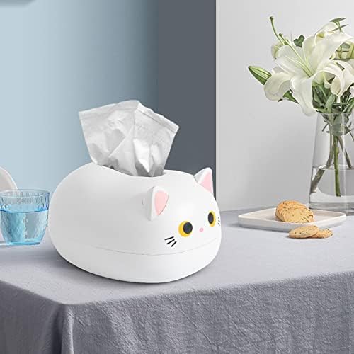 קישוט חליל שולחן עבודה חתול חמוד בסגנון נייר נייר קופסת ארוחת צהריים קופסת נייר קופסת נייר נייר מכולה שולחן עבודה שולחן עבודה לחדר אמבטיה קישוט פסלוני גן סולארי