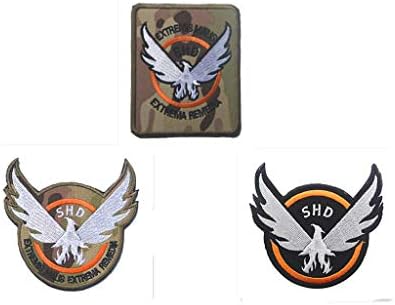 3 חלקים טום קלנסי סוכן החטיבה לוגו SHD לוגו צבאי טקטיקות טקטיקות מורל רקום