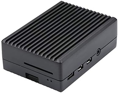 Raspberry Pi 4 מארז אלומיניום RPI 4b קופסת מתכת מארז שחור מארז שחור עבור RPI 4 דגם B בלבד