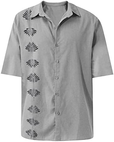 חולצות פרחוניות בהוואי גברים כותנה כותנה כותנה למטה חולצות חוף נופש טרופיות