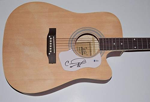 קארי אנדרווד חתמה על חתימה בגודל מלא גיטרה אקוסטית בקט באס COA