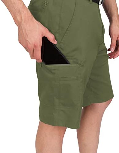 מטען גולף מכנסיים קצרים לגברים-כושר יבש, כיסים גדולים, קל משקל, לחות הפתילה, 4-דרך למתוח