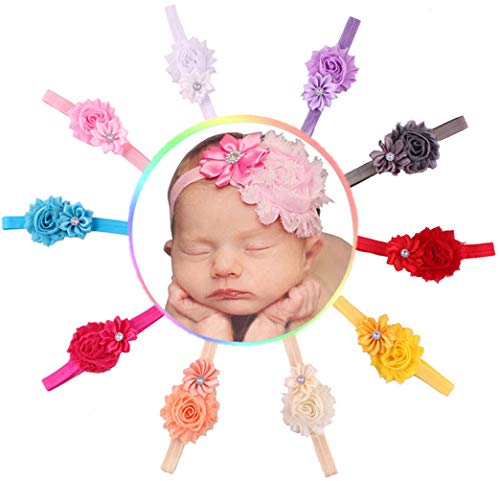 קנדסוויט תינוקת סרטי ראש עם מצולעים פרח שיבוץ ריינסטון לצילום