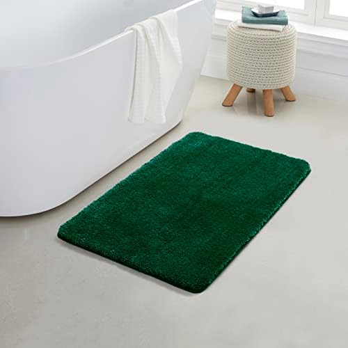 אופנה ביתית של YAFA 1 שטיח אמבטיה רך מיקרופייבר מוצק, גיבוי TPR ללא החלקה