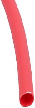 AEXIT פוליאולפין חום ציוד חשמלי להתכווץ צינור כבל חוט שרוול 30 מטר באורך 1.5 ממ דיא פנימי אדום