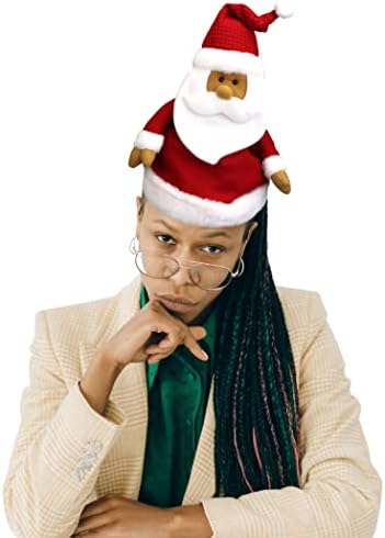 אייקוניקאל יוניסקס קטיפה דמות כובע כובע עץ טופר, סנטה קלאוס שחור אפריקני אמריקני