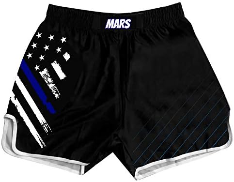 דגל אמריקאי של O2TEE MUAY מכנסיים קצרים תאילנדים קרב קרב MMA Boxer Trunks