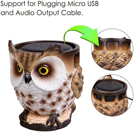 עבור Echo DOT 2 /3 / 4/5 / Google Home Home Mini Owl Holder שולחני שולחן עבודה אביזרים עם ניהול כבלים משולב, אין צורך בברגים, מתלה רמקול