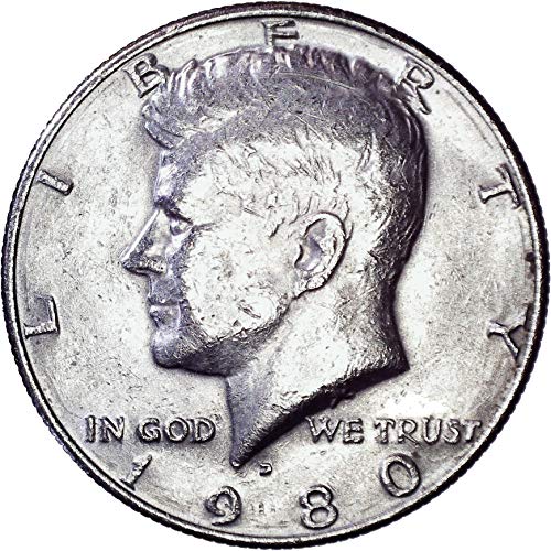 1980 ד קנדי חצי דולר 50 סנט מאוד בסדר