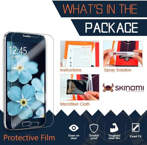 מגן מסך Skinomi תואם ל- LG G PAD II 8.3 LTE Techskin Tecksin TPU סרט HD אנטי-בועל