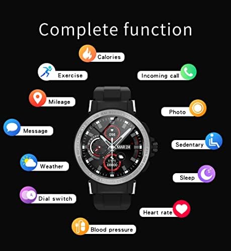 שעונים חכמים של Podoeil גברים עבור אנדרואיד iOS iPhone iPh68 עמיד למים Bluetooth Sleep Fitness Tracker
