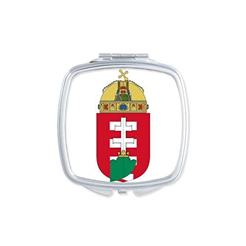 הונגריה אירופה לאומי סמל מראה נייד קומפקטי כיס איפור דו צדדי זכוכית