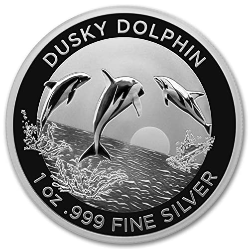 2022 1 גרם אוסטרלי סילבר דאש דולפין מטבע מטבע מבריק ללא מחזור עם תעודת אותנטיות מדינת 1 מנטה דולר